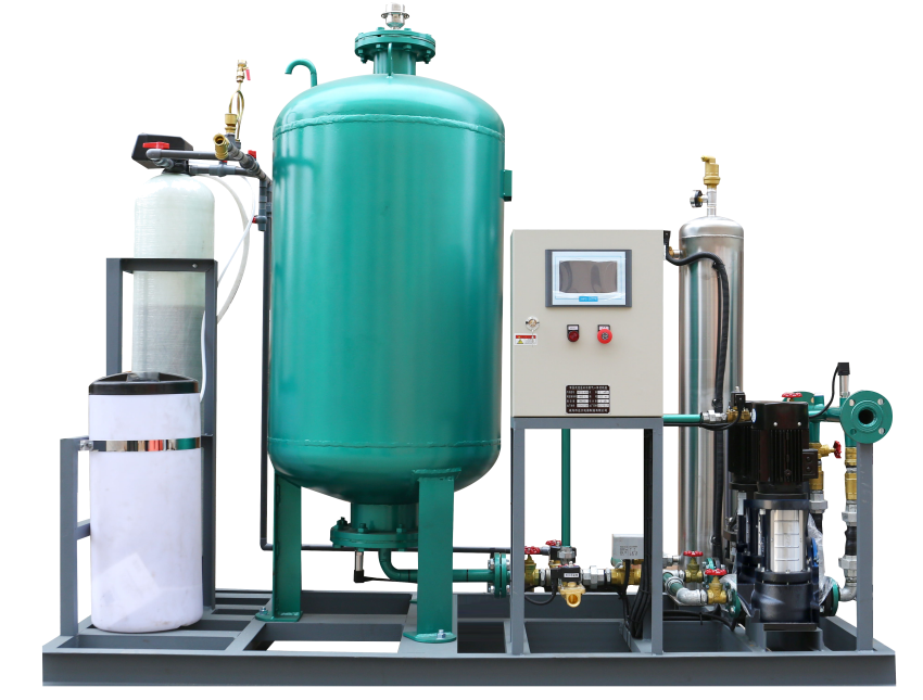 江蘇補水機組+真空脫氣機+全自動軟水器一體化機組